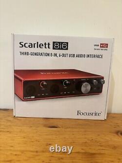 Focusrite Scarlett 8i6 (3rd Gen) USB Audio Interface Red (MOSC0027)