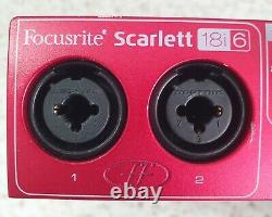 Focusrite Scarlett 8i6 USB Audio Interface with USB cable for Pro Studio
