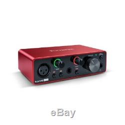 Focusrite Scarlett Solo 2x2 USB Audio Interface 3rd Gen for Singer/Songwriters