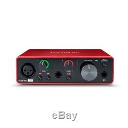 Focusrite Scarlett Solo 2x2 USB Audio Interface 3rd Gen for Singer/Songwriters