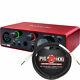 Focusrite Scarlett Solo 2x2 Usb Audio Interface 3rd Gen With Trs Cable