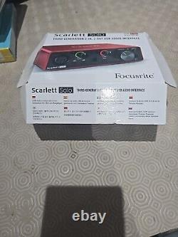 Focusrite Scarlett Solo 3rd Gen USB Audio Interface, Studio Quality Sound, Red
