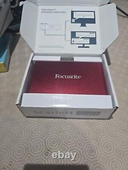 Focusrite Scarlett Solo 3rd Gen USB Audio Interface, Studio Quality Sound, Red