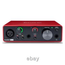 Focusrite Scarlett Solo 3rd Gen USB Audio Interface Studio Sound for Creators