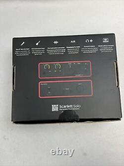 Focusrite Scarlett Solo 4th Gen USB Audio Interface