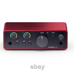 Focusrite Scarlett Solo (4th Gen) USB Audio Interface (NEW)