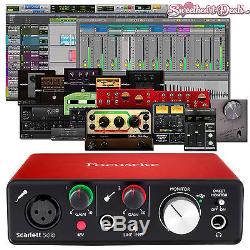 Focusrite Scarlett Solo MXL M-Audio Pro Tools Recording Studio Bundle Package