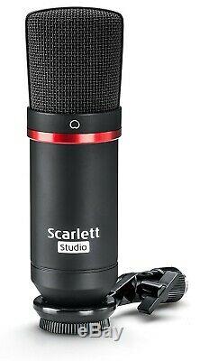Focusrite Scarlett Solo Studio 2nd Gen USB Audio Interface and recording bundle