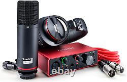 Focusrite Scarlett Solo Studio 3Rd Gen USB Audio Interface and Recording Bundle