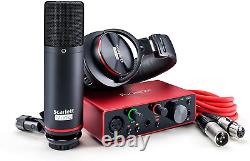 Focusrite Scarlett Solo Studio 3rd Gen USB Audio Interface Bundle for the or and