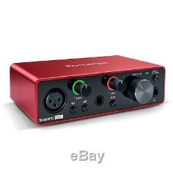 Focusrite Scarlett Solo Studio (3rd Gen) USB Audio Interface Recording Bundle