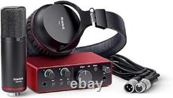 Focusrite Scarlett Solo Studio 4th Gen USB Audio Interface Bundle for the