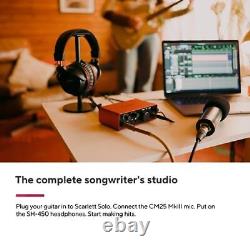 Focusrite Scarlett Solo Studio 4th Gen USB Audio Interface Bundle for the