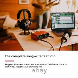 Focusrite Scarlett Solo Studio 4th Gen USB Audio Interface Bundle for the