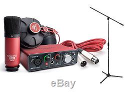 Focusrite Scarlett Solo Studio Pack Kit with Tripod Microphone Stand