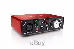 Focusrite Scarlett Solo Studio Recording Bundle with M-Audio AV32 Monitors