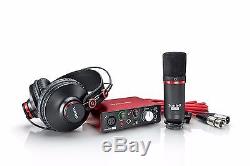 Focusrite Scarlett Solo Studio Recording Bundle with M-Audio AV32 Monitors