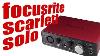 Focusrite Scarlett Solo Usb Audio Interface Mit Klangtest