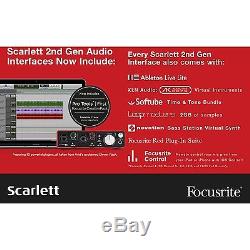 Focusrite Scarlett Studio 2i2-Complete Recording Package for Musicians (2nd Gen)
