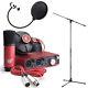 Focusrite Scarlett Studio With Boom Tripod Microphone Stand And Pop Filter