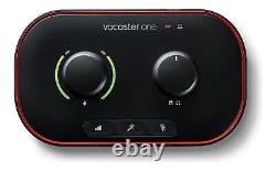 Focusrite Vocaster One Studio Podcasting Recording Interface Microphone H/Phones