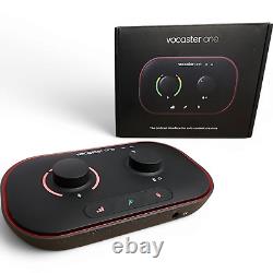Focusrite Vocaster One USB Audio Interface For Podcasters Excellent In Box