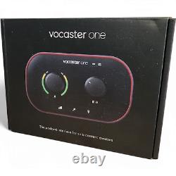 Focusrite Vocaster One USB Audio Interface For Podcasters Excellent In Box