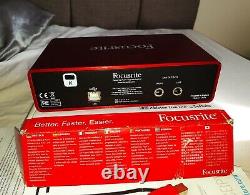 Focusrite scarlett 2i2 2nd gen, hardly used Fast Shipping BOXED USB CABLE