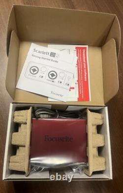 Focusrite scarlett 2i2 USB Audio Interface 1st Gen BN Free P&P