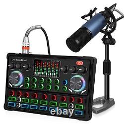 Gaming Audio Mixer for Streaming, PC Audio Interface, DJ Mixer with