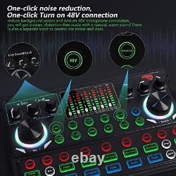Gaming Audio Mixer for Streaming, PC Audio Interface, DJ Mixer with