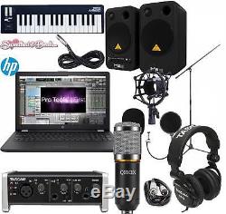 Home Recording Bundle HP Laptop Tascam Behringer Studio Package Pro Tools