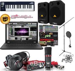 Home Recording Bundle Laptop Speakers Focusrite Studio Package Pro Tools Sale