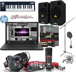 Home Recording Bundle Laptop Speakers Focusrite Studio Package Pro Tools Sale