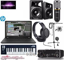 Home Recording Bundle POWERFUL HP Laptop Pro Tools Software Studio Package