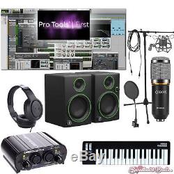 Home Recording Pro Tools Bundle Studio Package Midi 32 Mackie Art Software