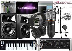 Home Recording Pro Tools Bundle Studio Package Tascam M-Audio Software