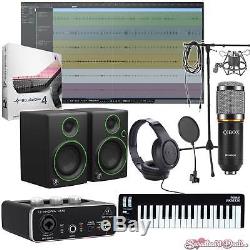 Home Recording Studio One Prime Bundle Studio Package Midi 32 Mackie Software