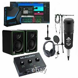 Home Recording Studio One Prime Bundle Studio Software Package M-Audio Mackie