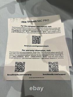 IK Multimedia iRig Stream Mic Pro High Quality Streaming & Recording Mic