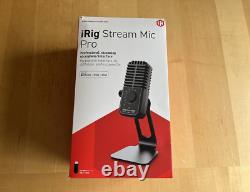 IK Multimedia iRig Stream Mic Pro USB-C & Lightning Boxed Great Condition