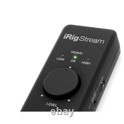 IK Multimedia iRig Stream Mobile Audio Streaming Interface iOS Android