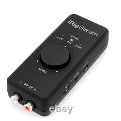 IK Multimedia iRig Stream Mobile Audio Streaming Interface iOS Android