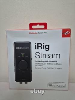 IK Multimedia iRig Stream audio interface for iOS PC mic streaming NO CABLE