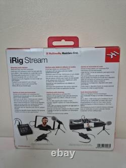 IK Multimedia iRig Stream audio interface for iOS PC mic streaming NO CABLE