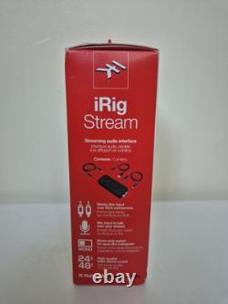 IK Multimedia iRig Stream audio interface for iOS PC mic streaming NO CABLE