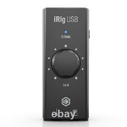 IRig USB Guitar USB-C Audio Interface for Mac and PC High