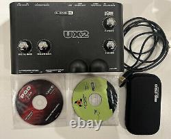 Line 6 Pod Studio UX2 + Line6 Power Pack and Metal Shop Pack + M6 Pro Earphones