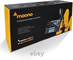 MAONO AME2A USB-C Audio Interface Built-In Effects, XLR and Inst Input, Mic Incl