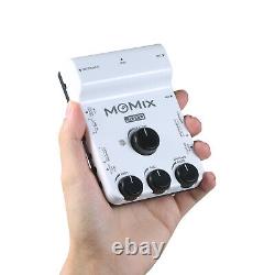 MOMIX USB Audio Interface Mixer Portable Audio Mixer Professional Q5S1